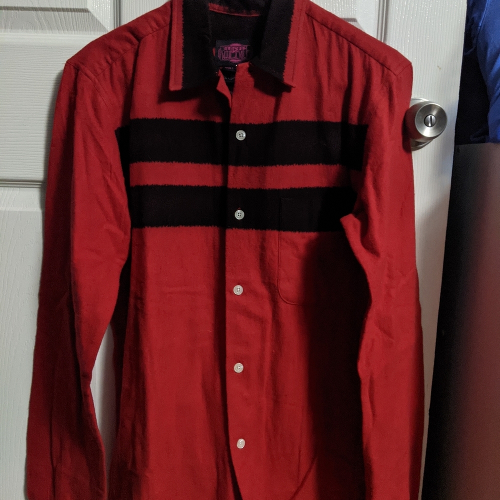 Trash and Vaudeville Red Flannel Button-up
